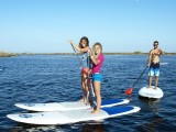 un cours de paddle à Narbonne plage